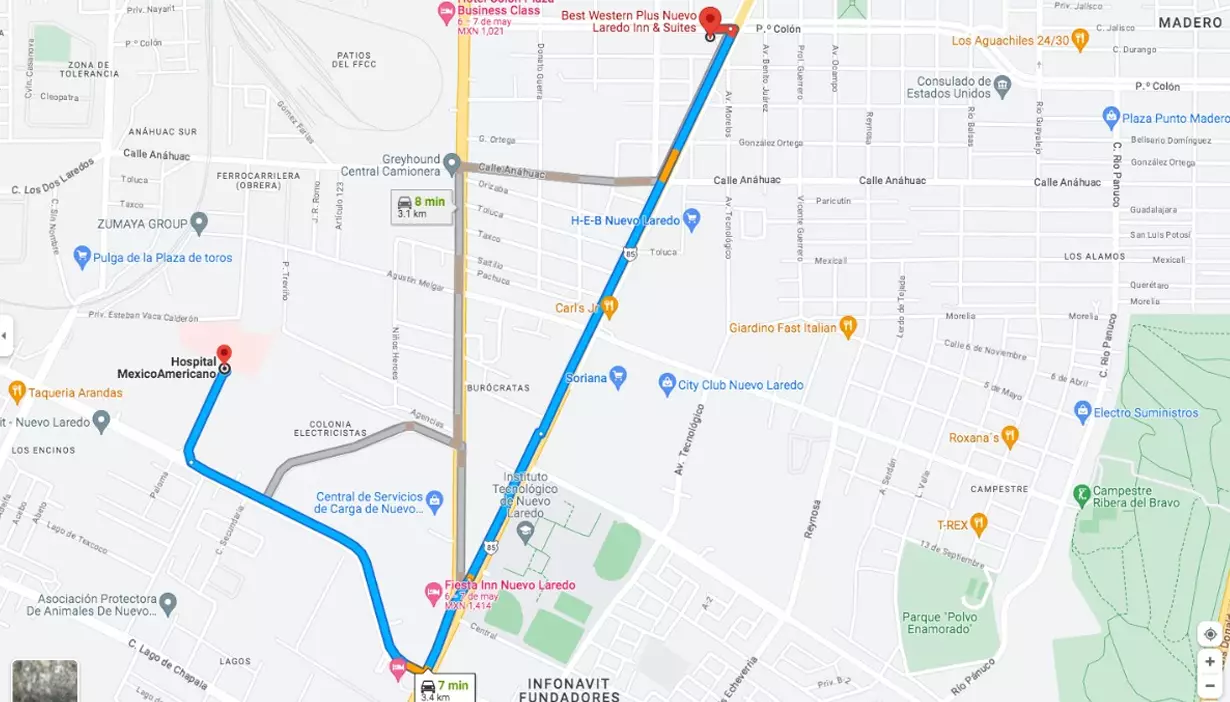 Best Western Plus Nuevo Laredo Inn & Suites Adress Maps